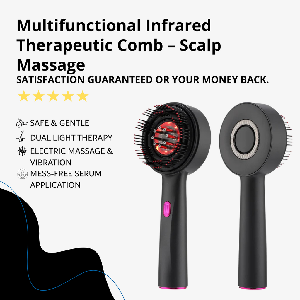 Multifunctional Infrared Therapeutic Comb – Scalp Massage | GoFitLife™