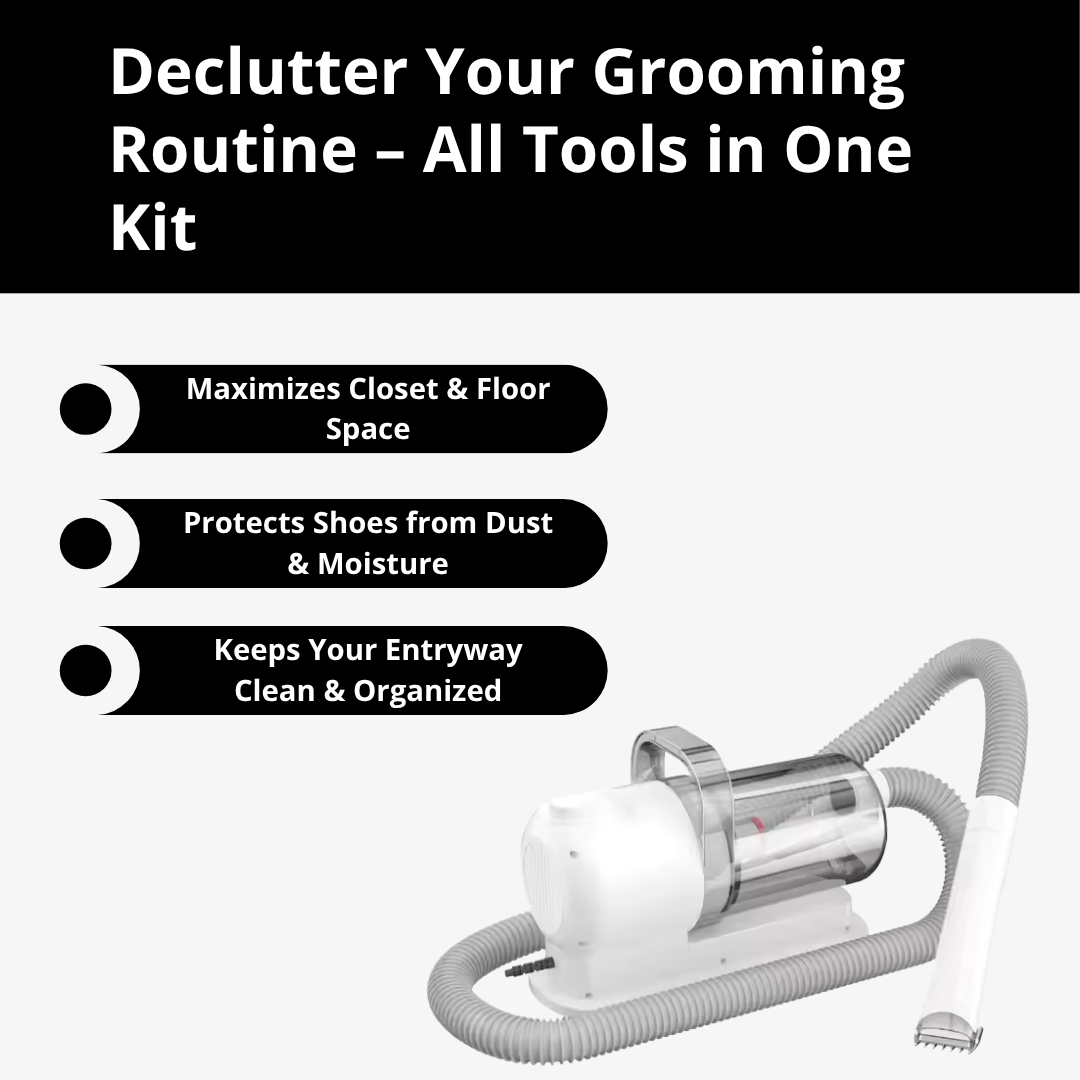 Professional 7-In-1 Pro Pet Grooming Kit Low Noise Pet Cleaning Vacuum Clipper | GoFitLife™