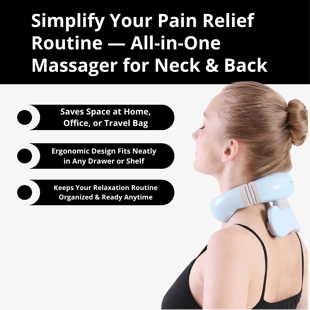 4D Intelligent Pulse Neck Massager – Advanced Pain Relief & Relaxation| GoFitLife™