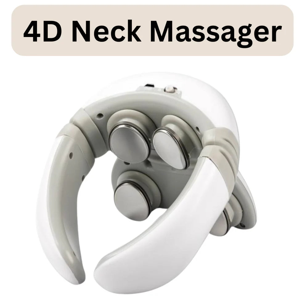 4D Intelligent Pulse Neck Massager – Advanced Pain Relief & Relaxation| GoFitLife™