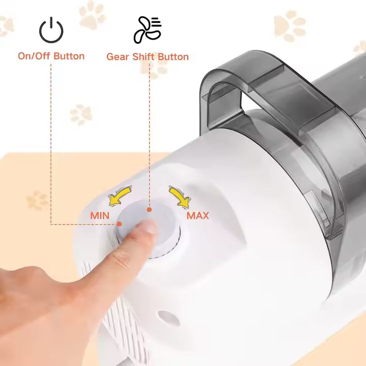 Professional 7-In-1 Pro Pet Grooming Kit Low Noise Pet Cleaning Vacuum Clipper | GoFitLife™